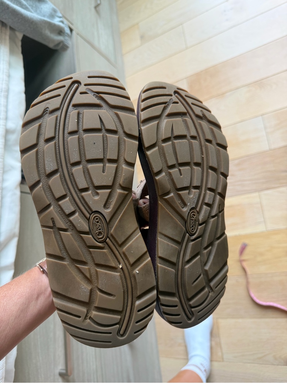 Chaco Brown and Tan Strappy Sandals - Picture 3 of 5